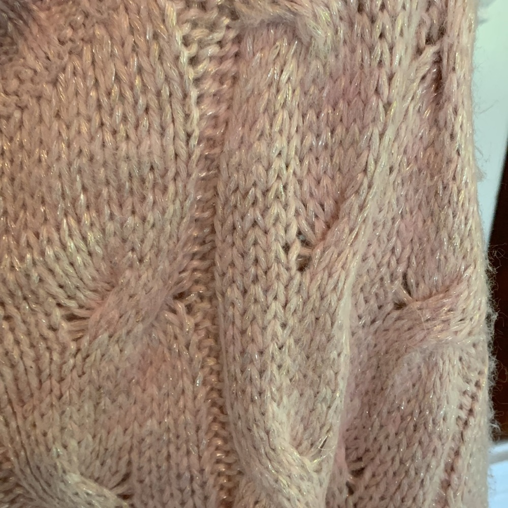 Crown & Ivy plus size cable knit sweater in blush‎ pink. NWT. Retail 79.50 - Picture 5 of 9